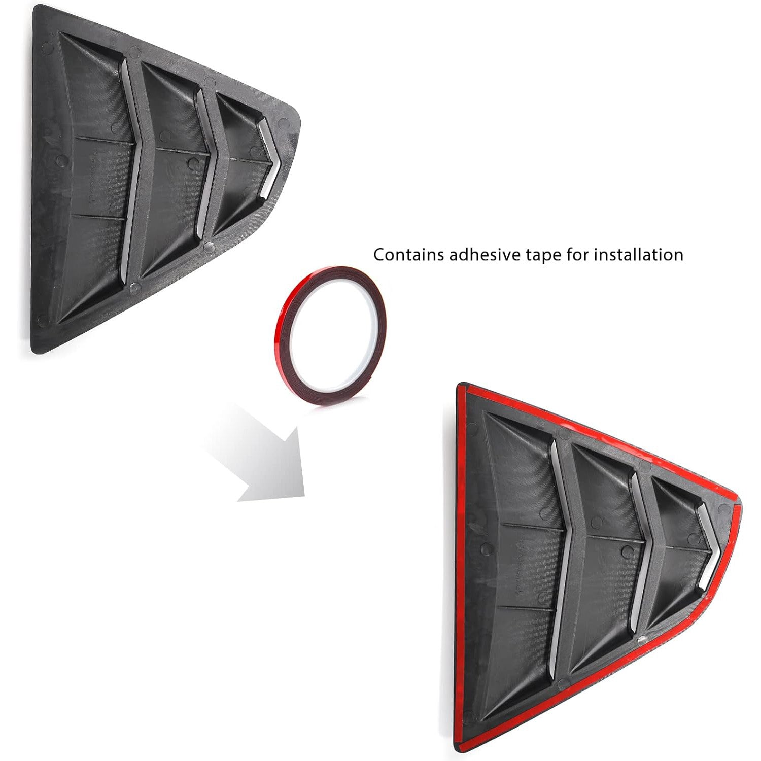 🔥🚗 Rear Window Louvers for Toyota Camry 2018-2024 | 2PC Sporty Set⚡ABS Air Vent Covers⚡【Side Scoop Kit】Exterior Trim Blinds & Shades - No-Drill 5-Min Install 🔥🚗 Rear Window Louvers for Toyota Camry 2018-2024 | 2PC Sporty Set⚡ABS Air Vent Covers⚡【Side Scoop Kit】Exterior Trim Blinds & Shades - No-Drill 5-Min Install